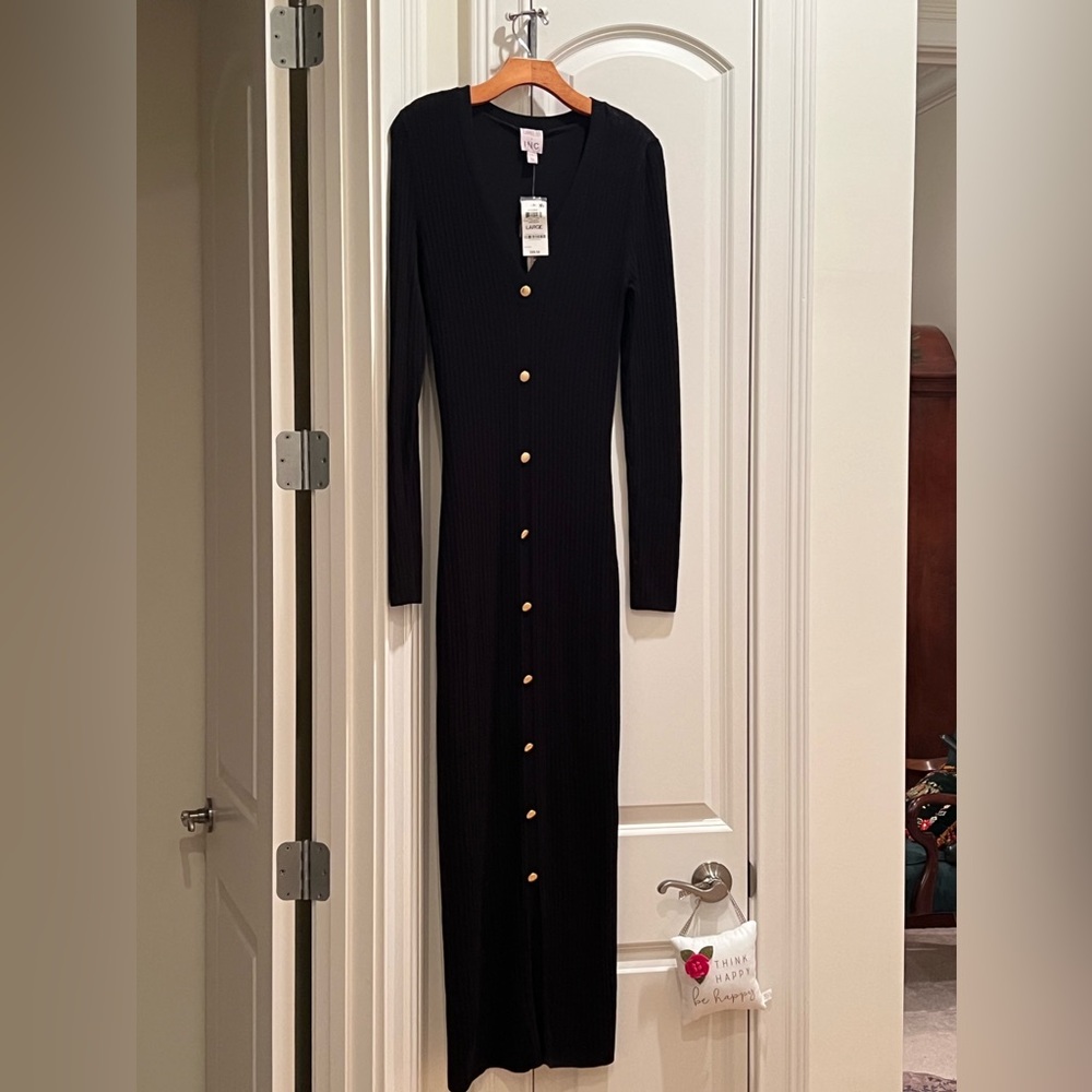 INC black sweater dress. Large.